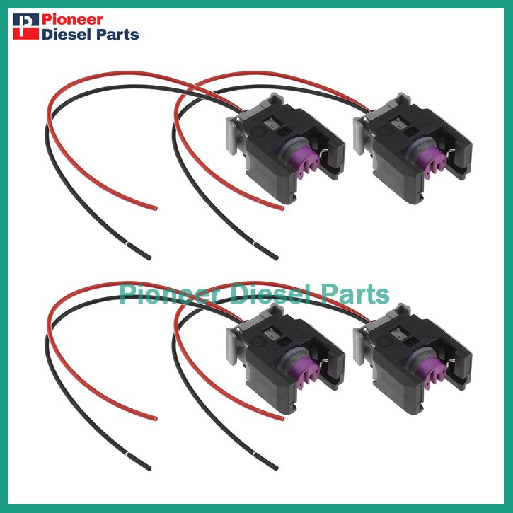 2 Pin Delphi EFI Diesel Injector Connector Plug 13816706 For Buick The Great Wall with Wire